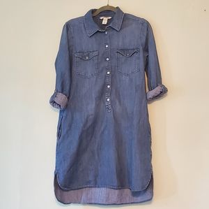 White House Black Market Chambray tunic dress